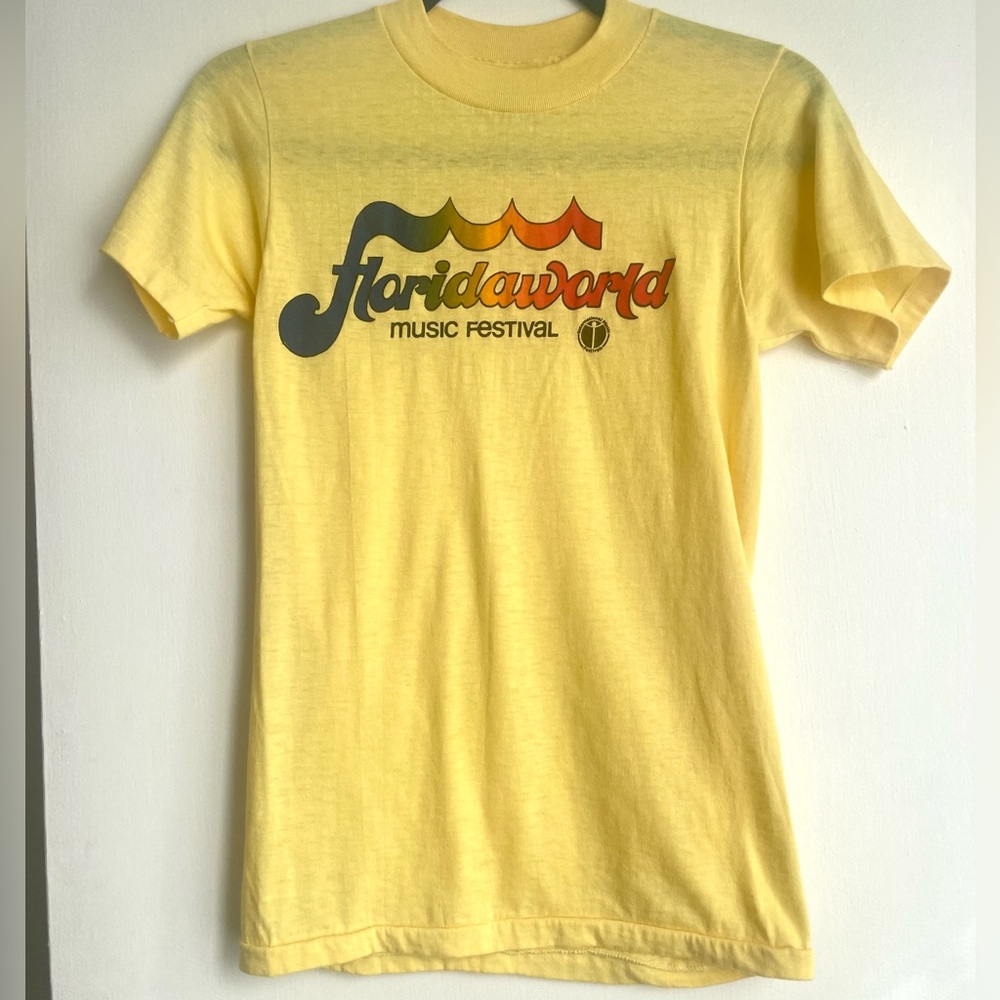 SINGLE STITCH Floridaworld Music Festival Vintage Tee